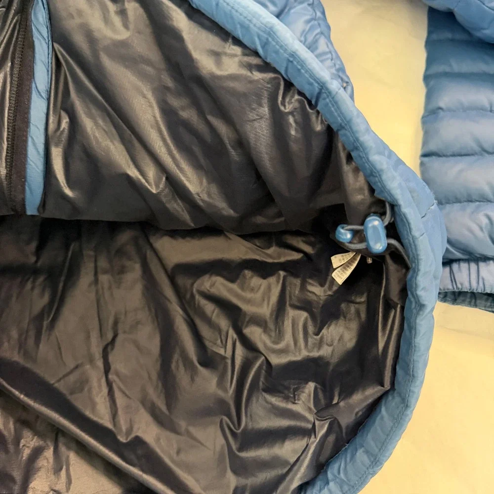 Aigle Mens Blue Quilted‎ Puffer Jacket Full Zip Insulated Size M